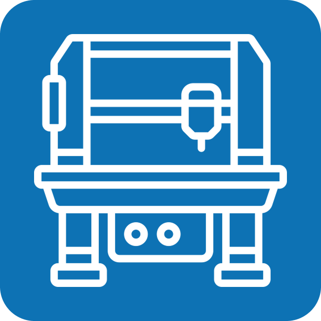 CNC wheel cutting icon