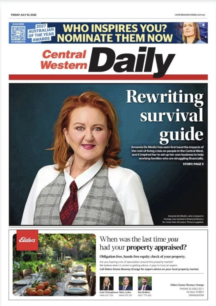 Central Western Daily front page, 10 July 2026