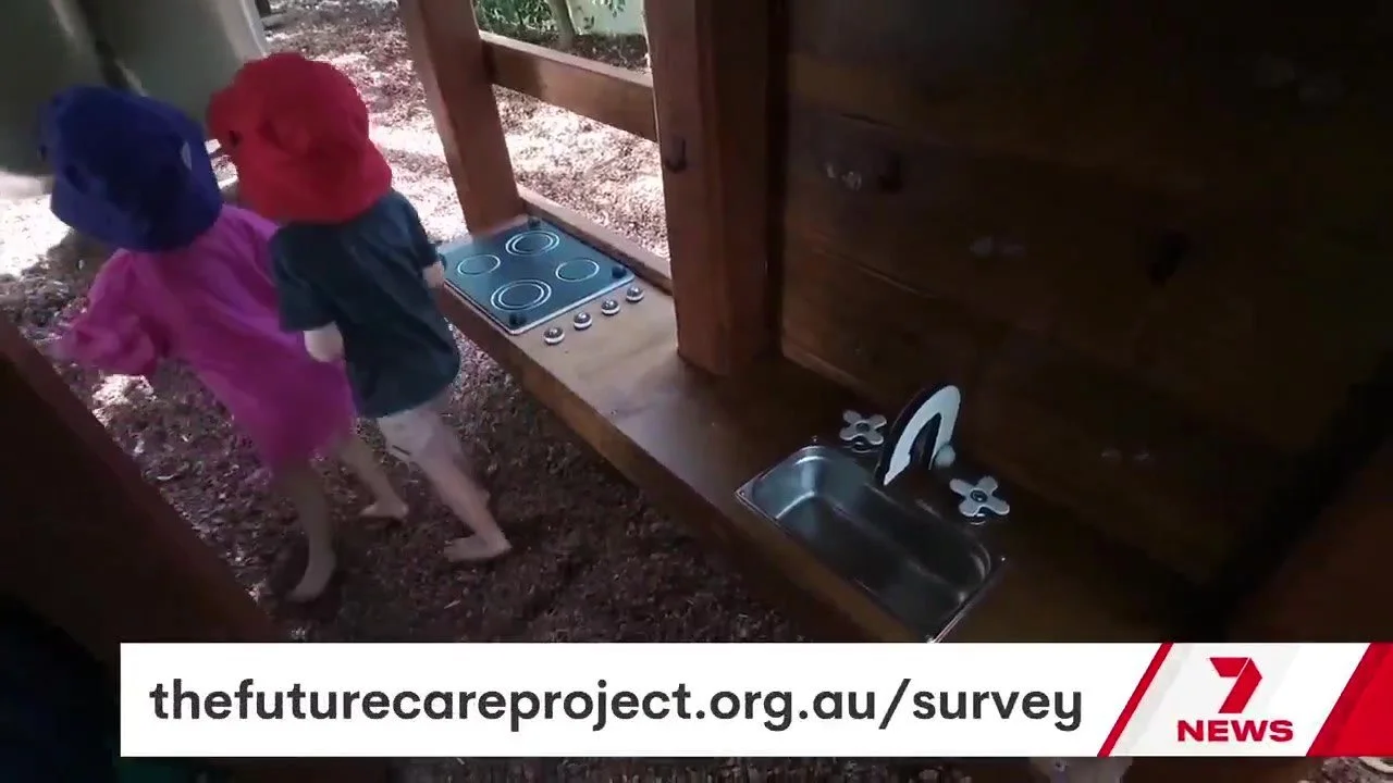The Seven News package closing on the address of The Future Care Project survey