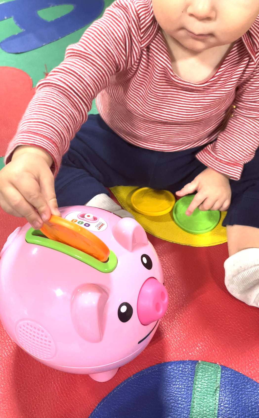 Child in play-based occupational therapy session
