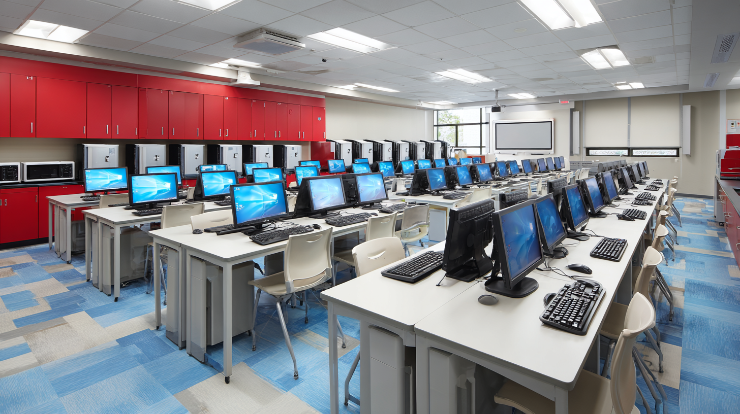 ห้องเรียนพร้อมอุปกรณ์คอมพิวเตอร์