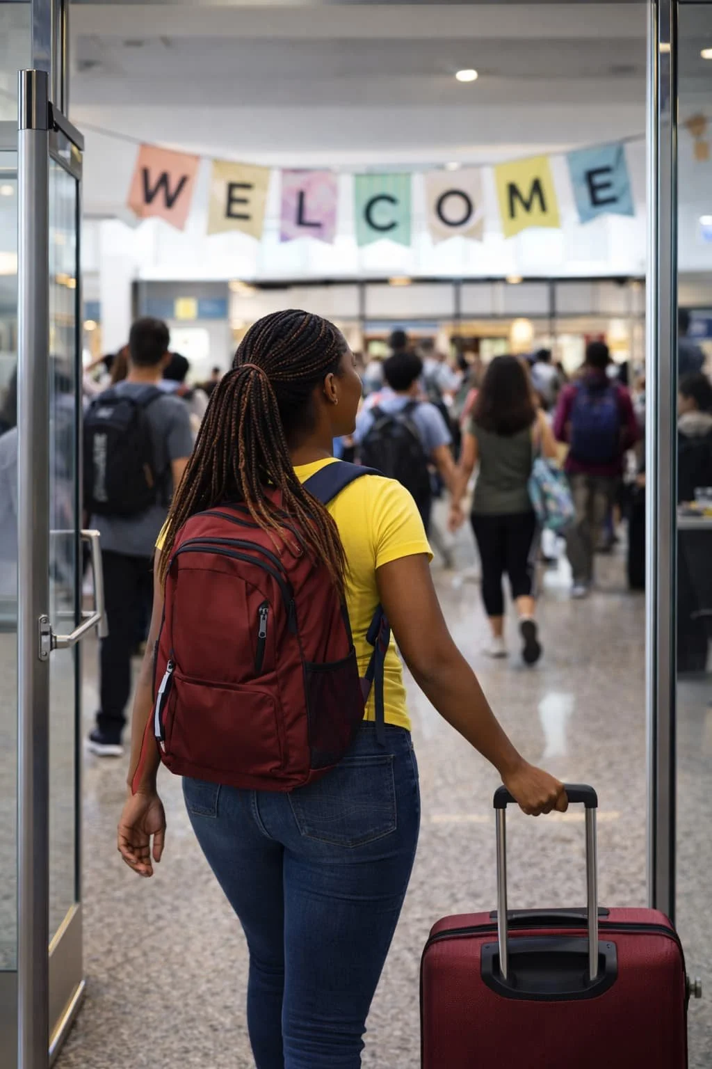 Students welcomed at university on their first day