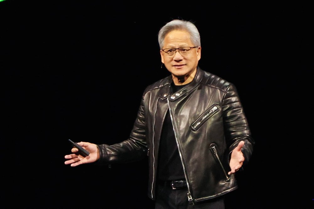 Jensen Huang delivering the NVIDIA GTC keynote