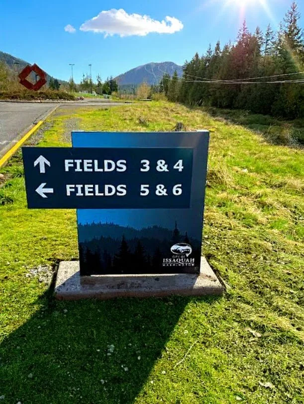 Issaquah Creative District wayfinding signage