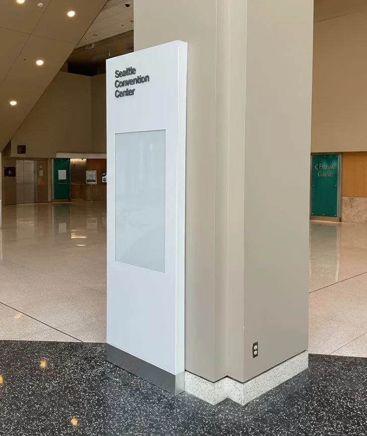 Seattle Convention Center interior display signage