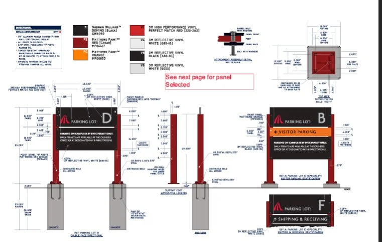 Everett Public Schools Production Drawing – Plumb Signs Fabrication