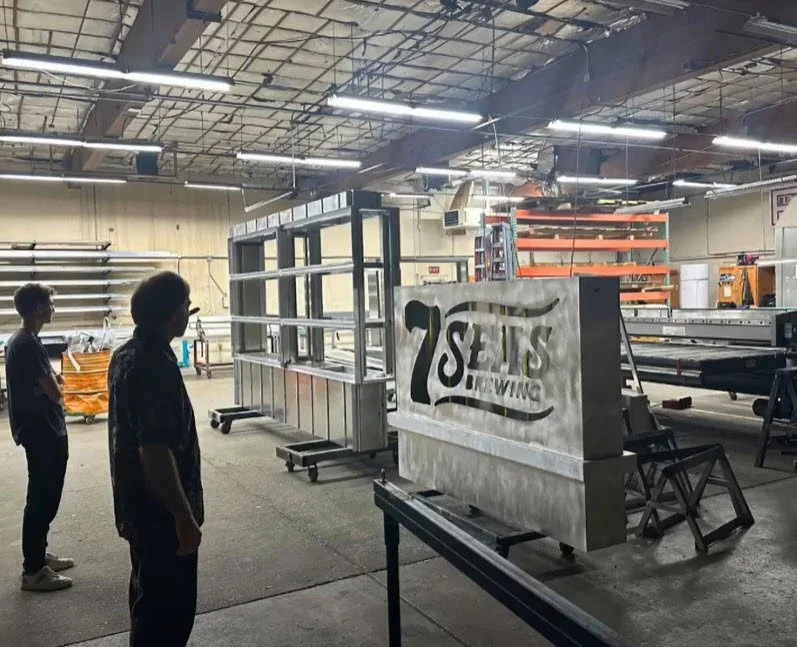 Quality check monument signage Plumb Signs Tacoma