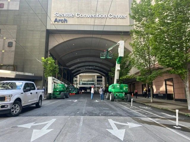 Seattle Convention Center Exterior | Plumb Signs Inc.