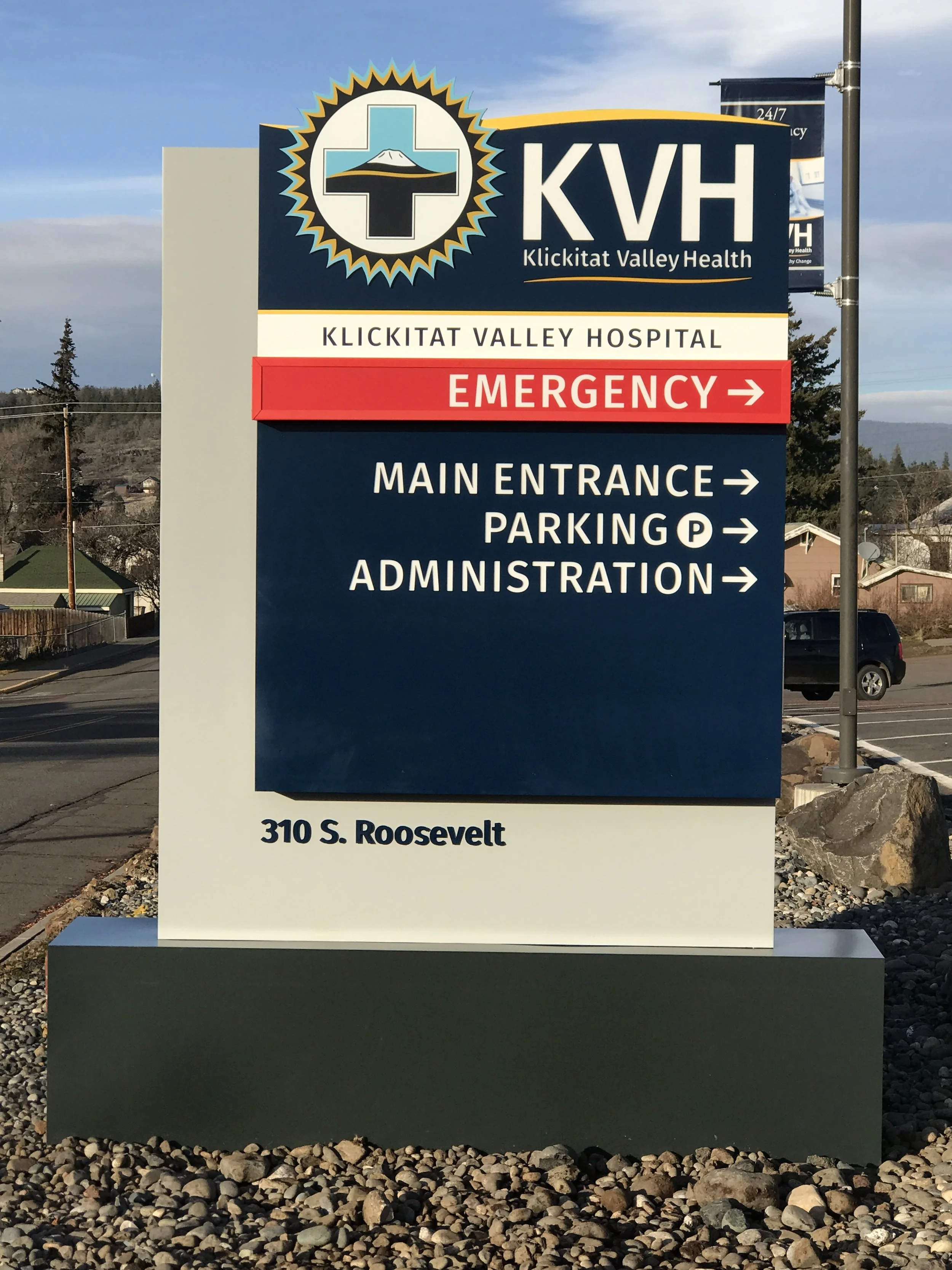 Klickitat Valley Health – Goldendale WA Signage