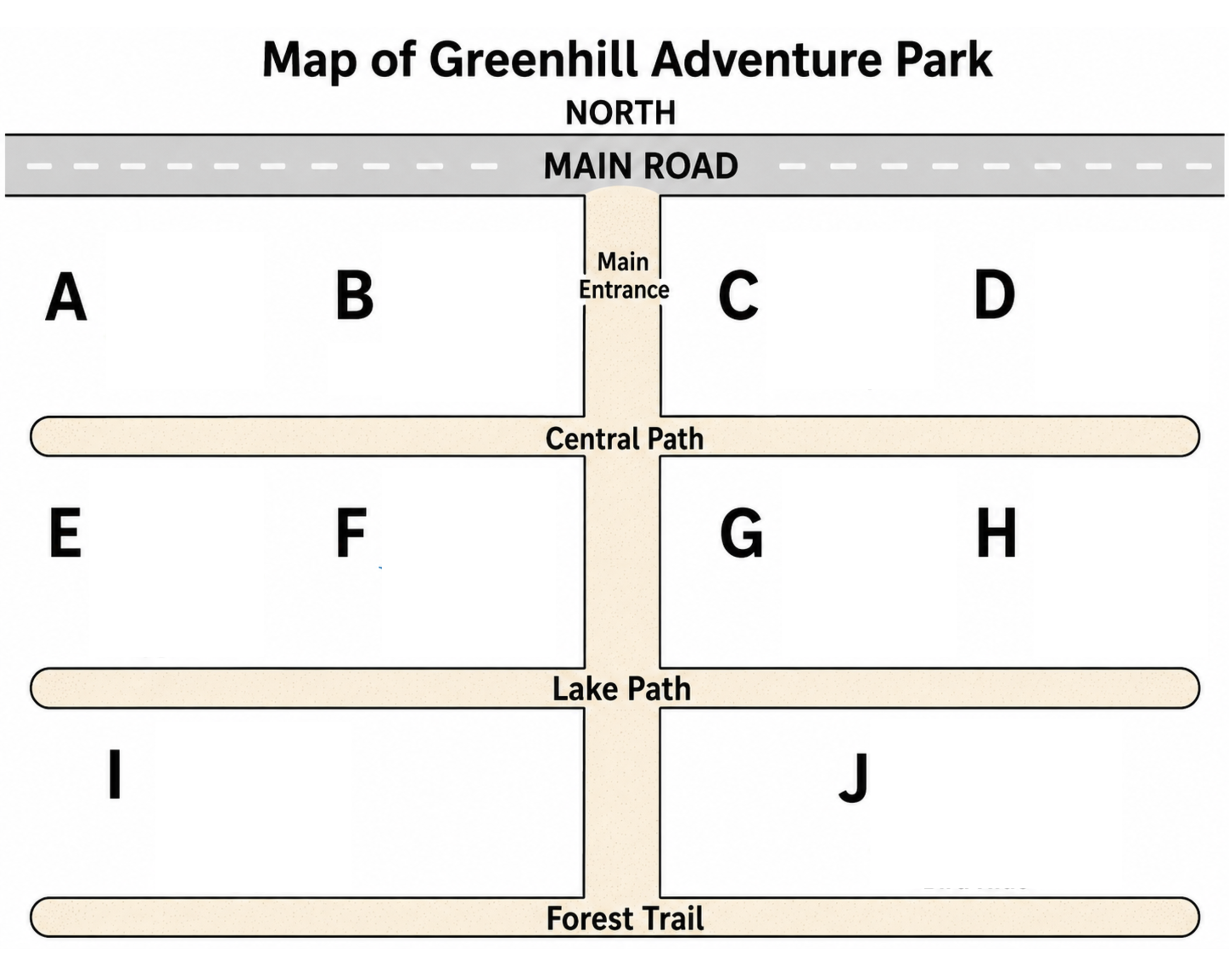 Greenhill Adventure Park map