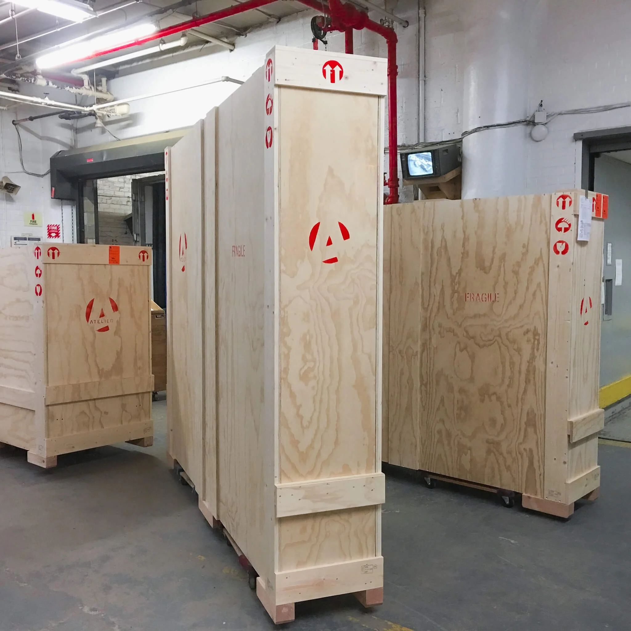 Climate-controlled fine art storage vault at Atelier 4