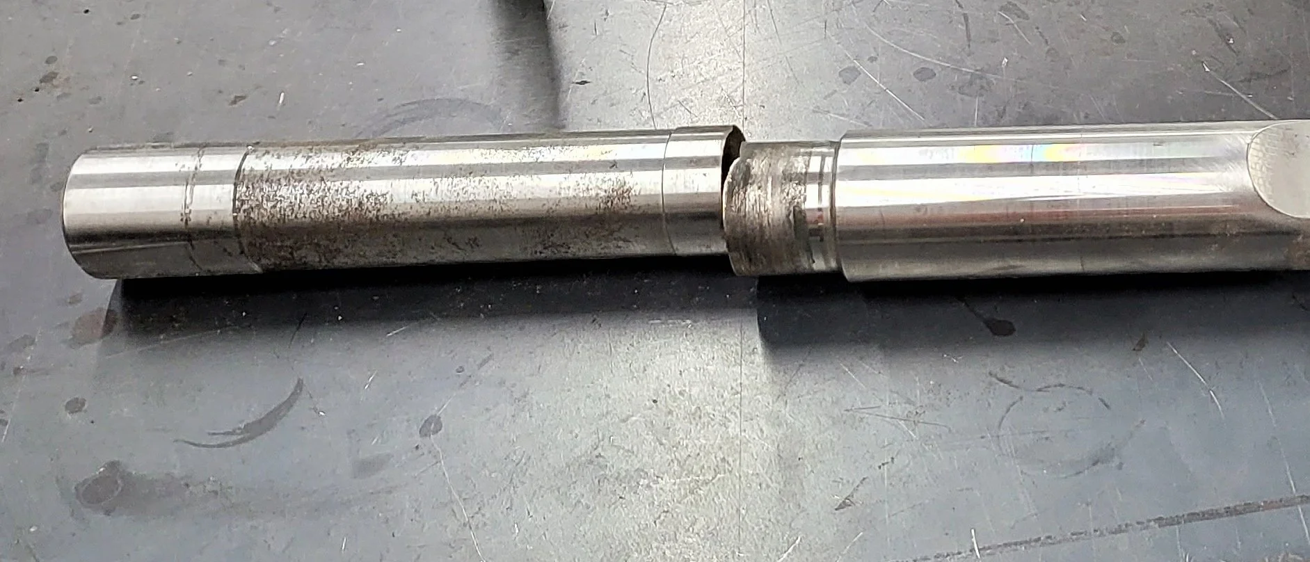 Damaged machinery component