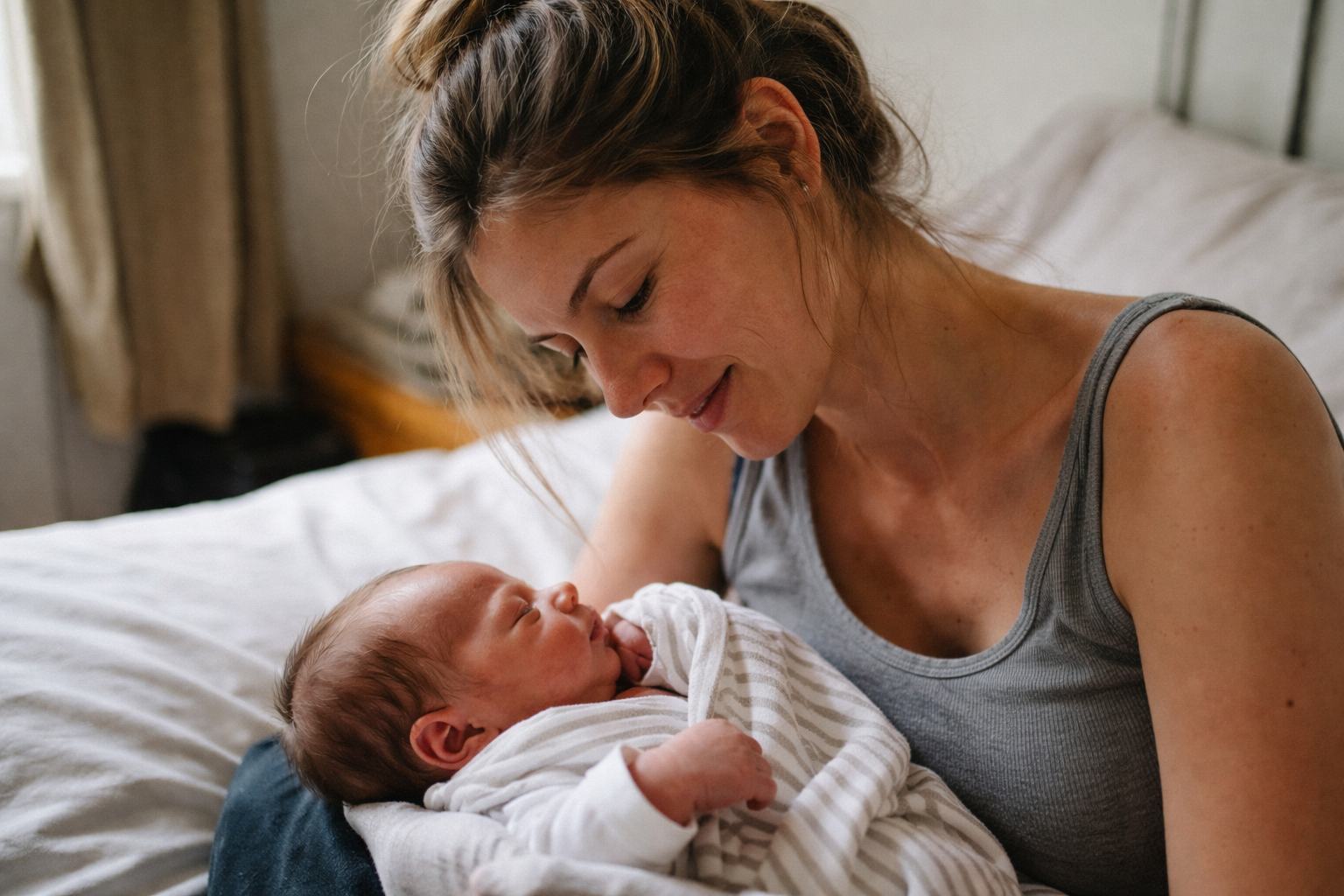 Mother with baby