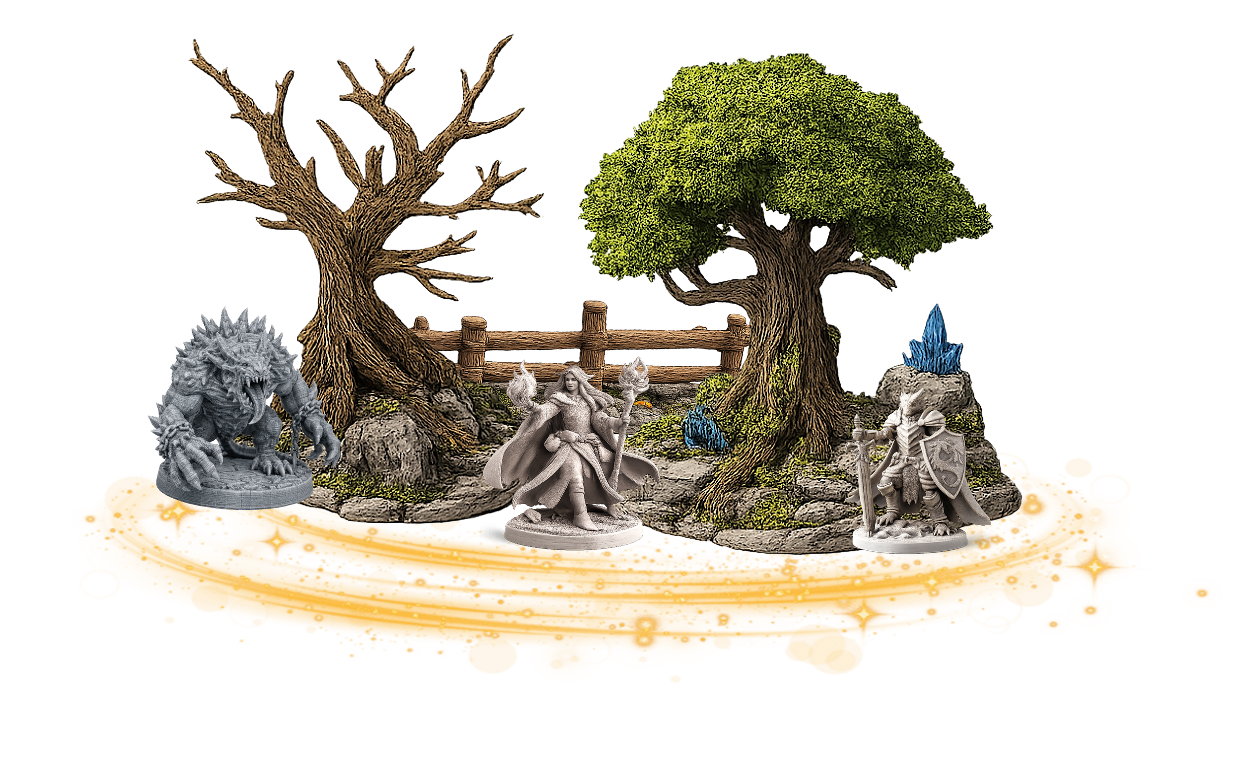 Modular tabletop terrain