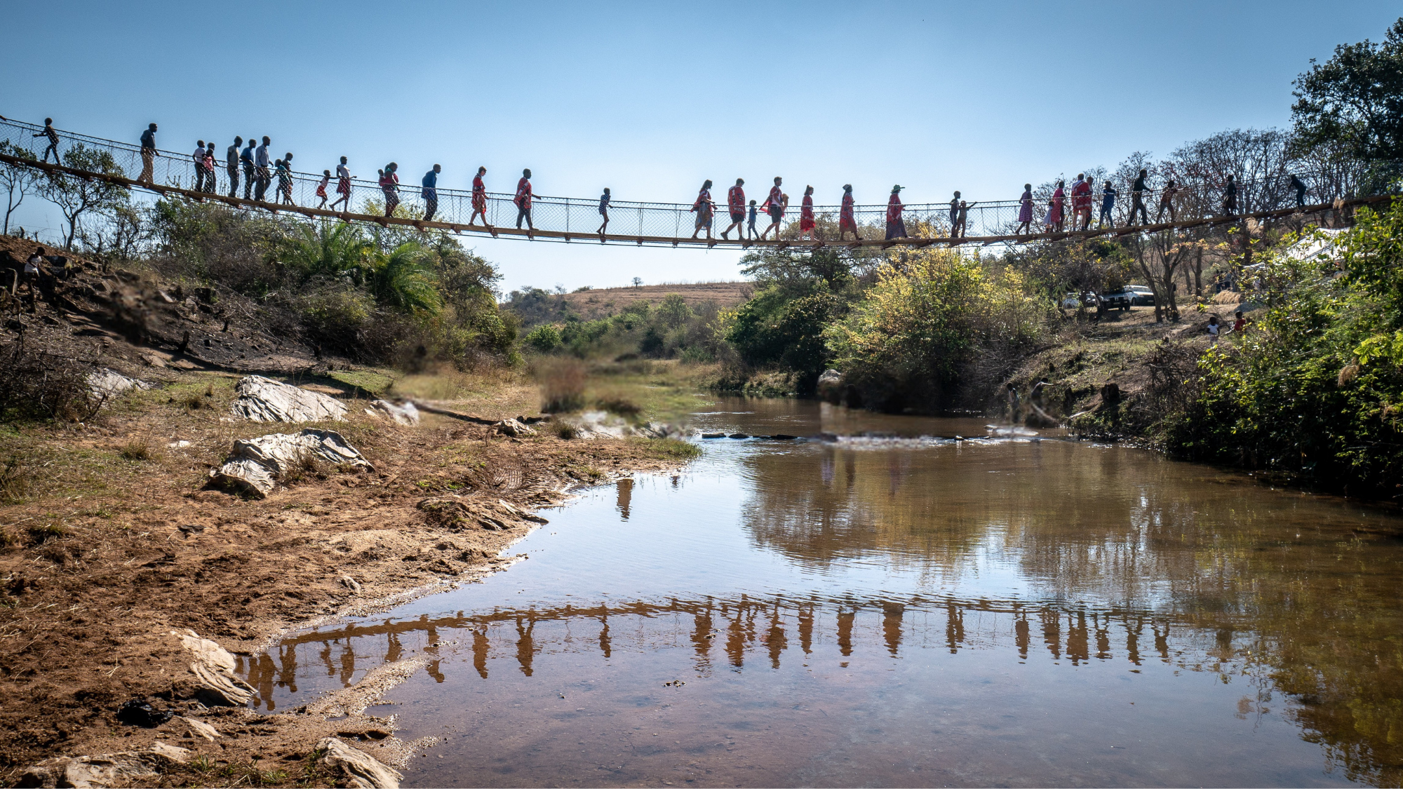 After - original scene with bridge and people