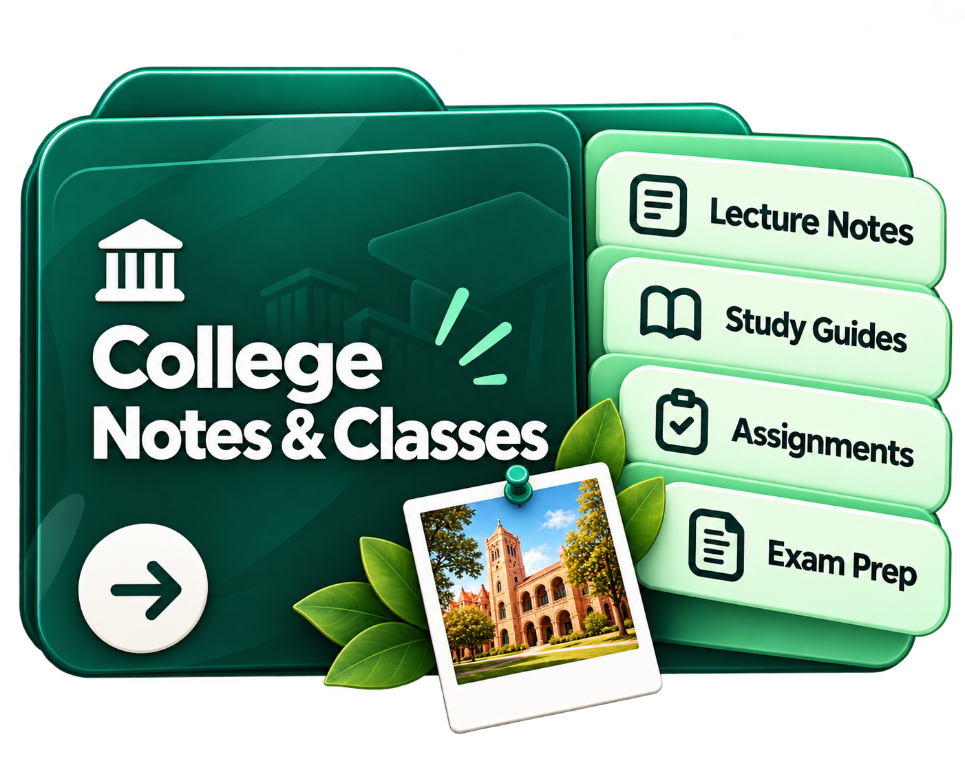 College Notes and Classes template