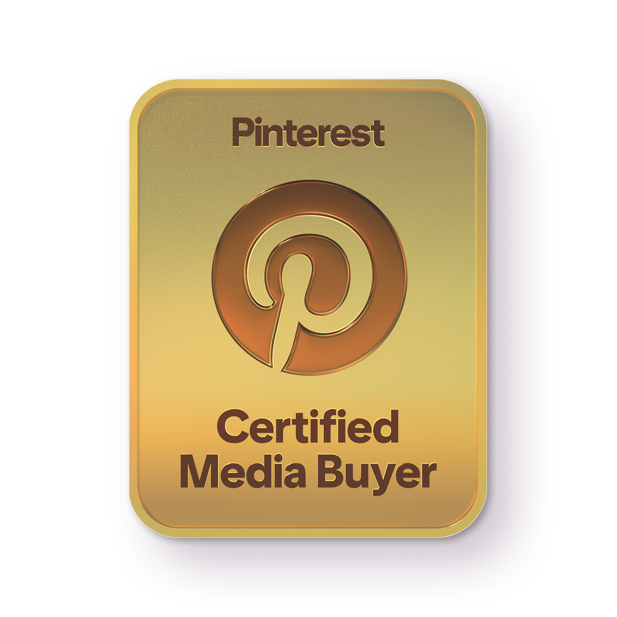 Pinterest Certified Media Buyer badge