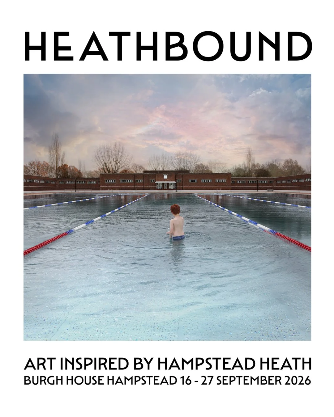 HEATHBOUND exhibition poster featuring Liron Kroll’s Between Waters