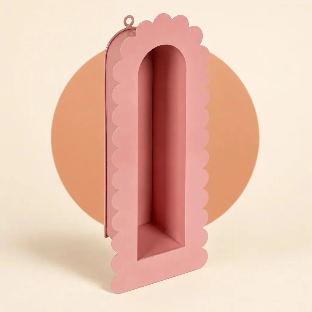 Creative Co-Op Metal Wall Shelf — styled product visualisation