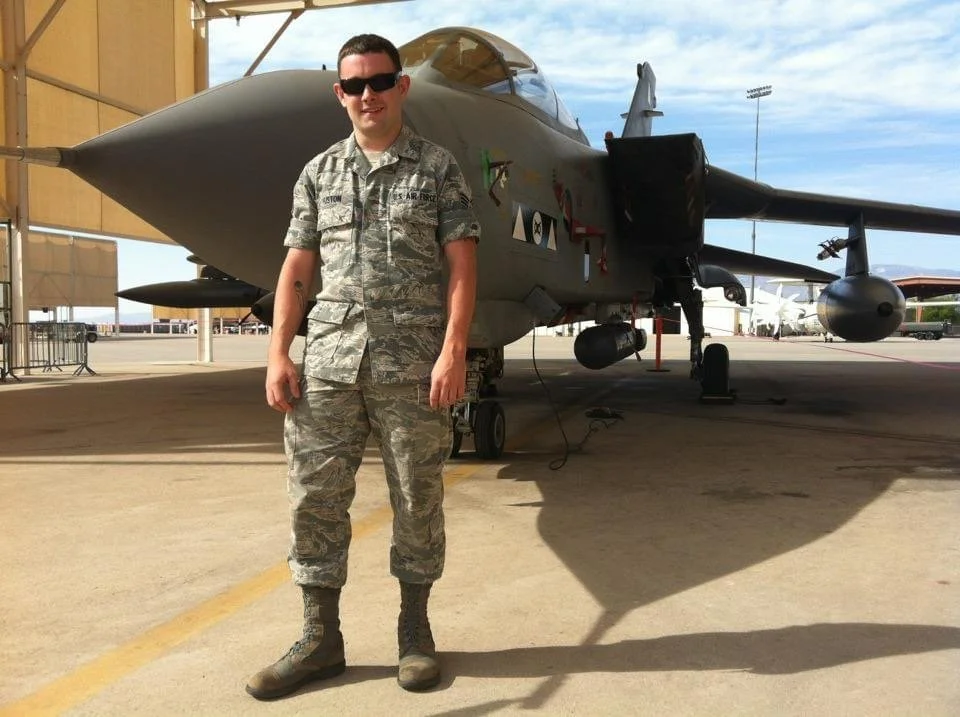 Seth, founder of Staves of Honor, during his service in the United States Air Force.