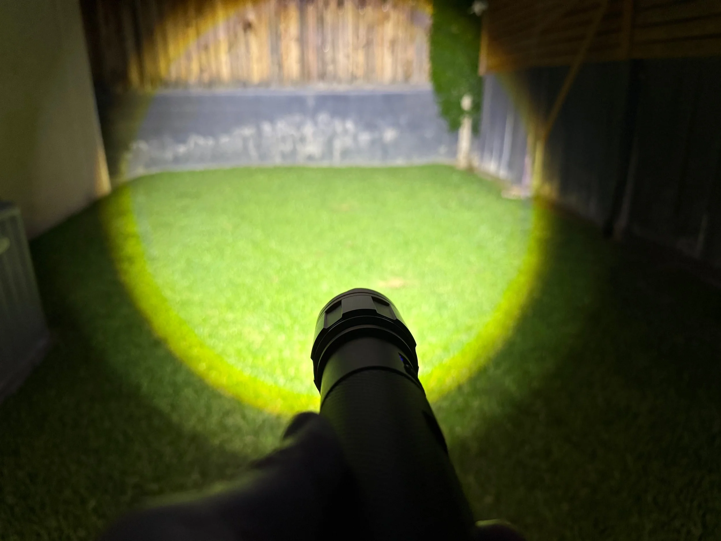 Beam test in dark field