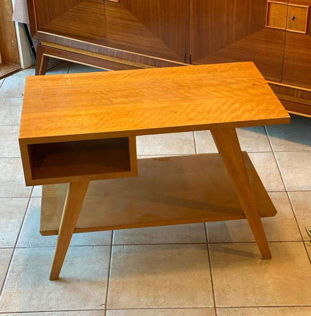 Mid-century furniture restoration detail