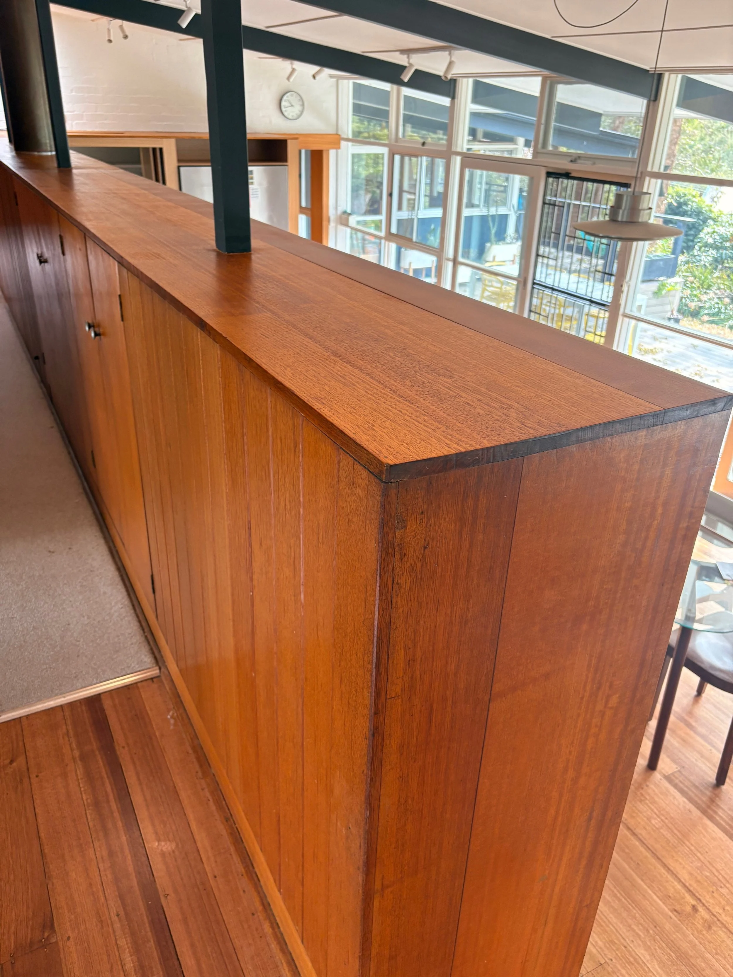 Mid-century interior timber restoration Melbourne