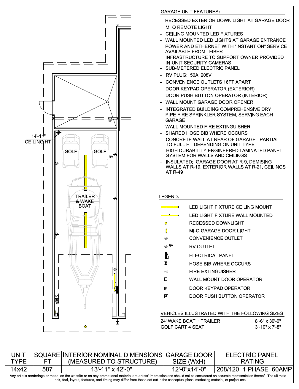 Series 14.42 garage floor plan