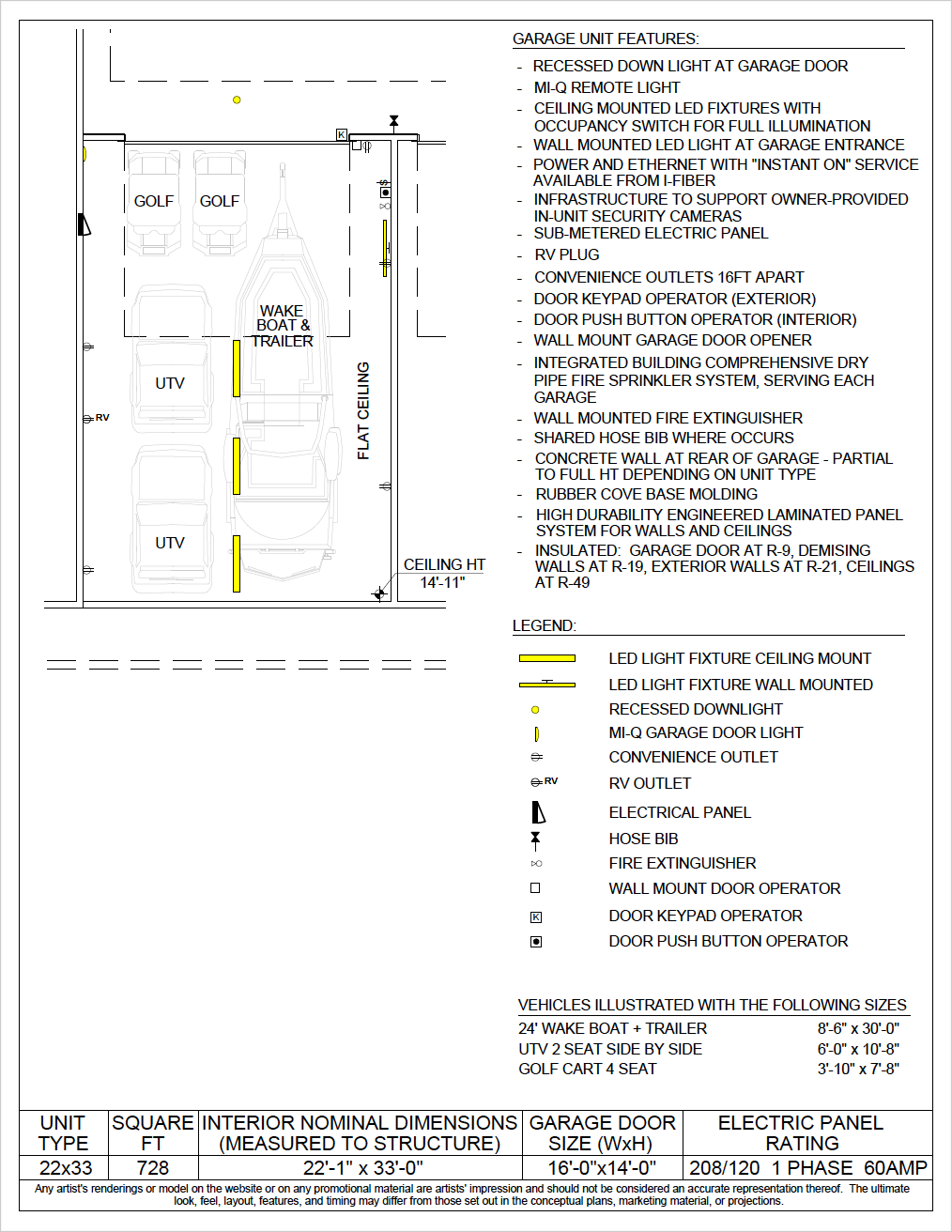 Series 22.33 garage floor plan