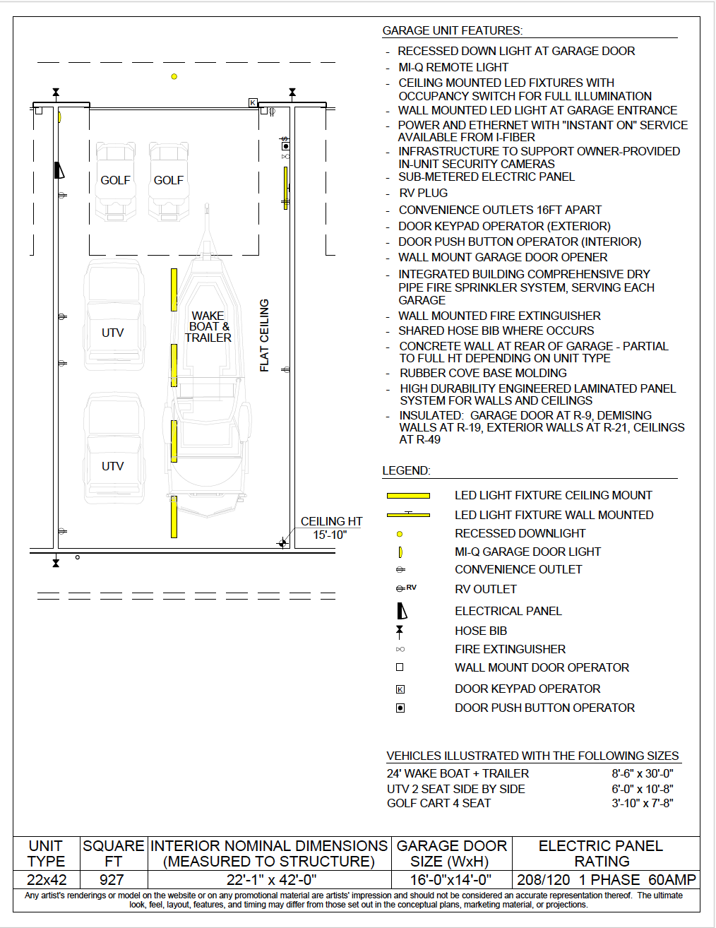 Series 22.42 garage floor plan
