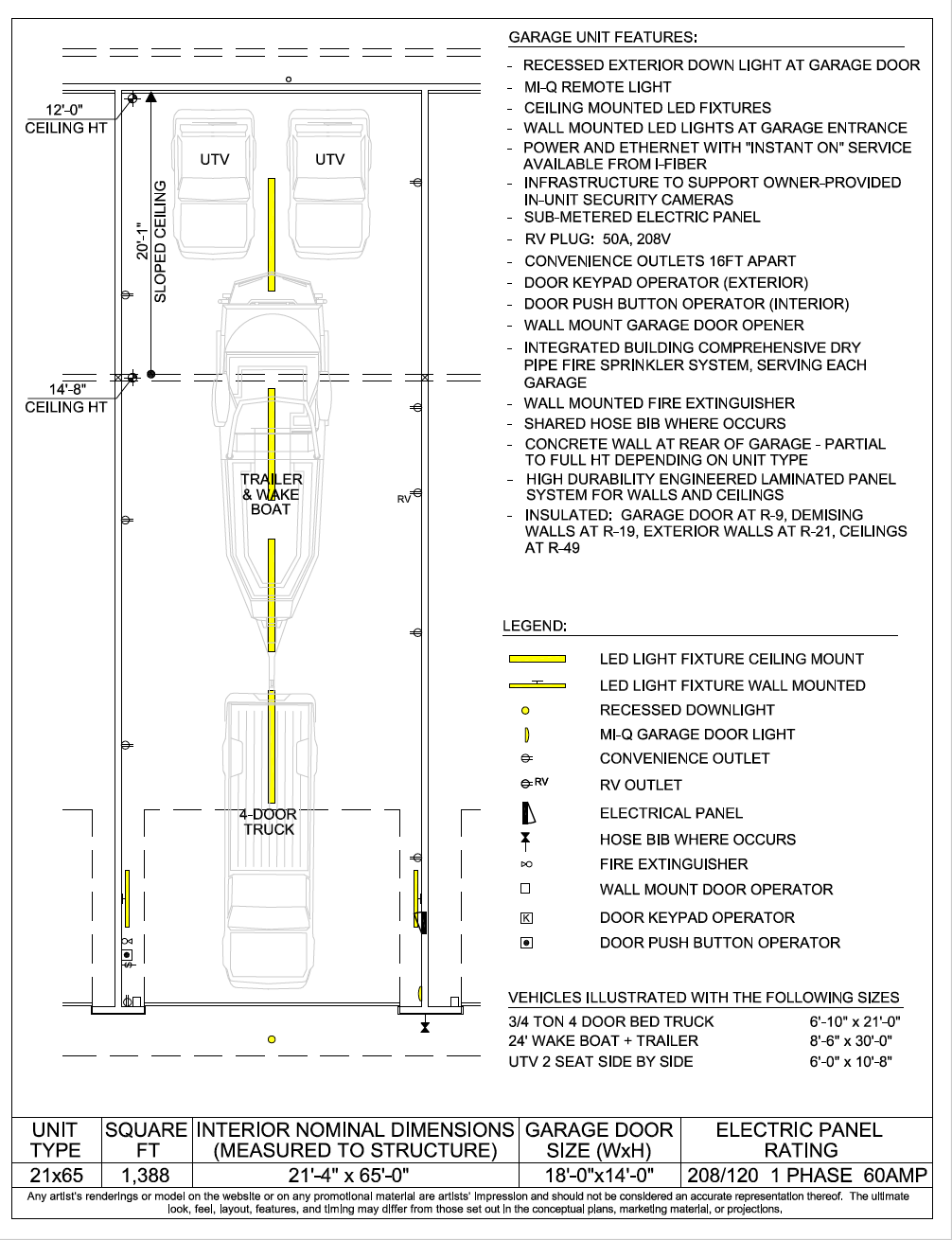 Series 21.65 garage floor plan