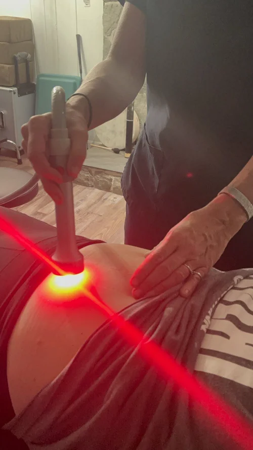 Abdominal laser therapy
