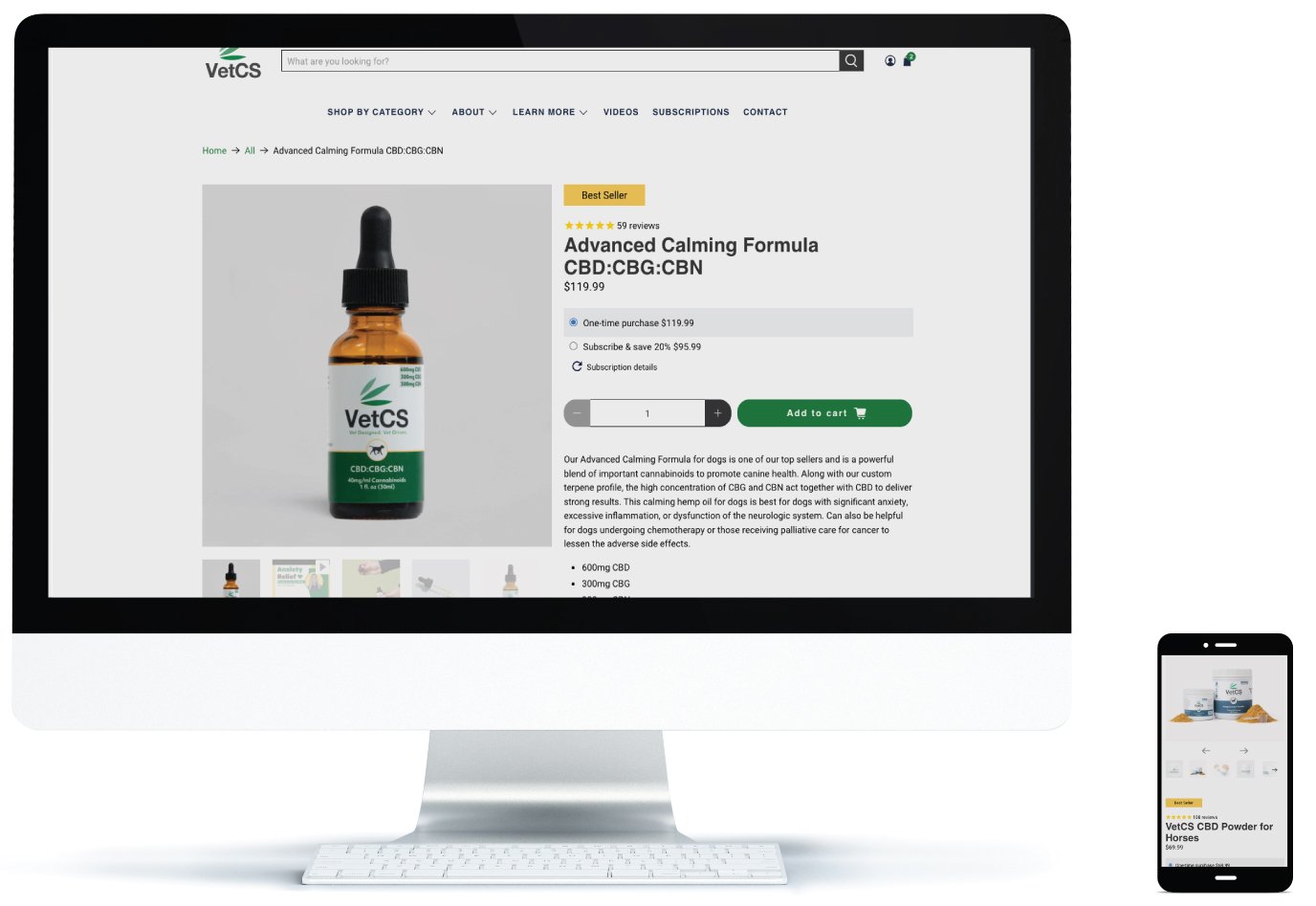 Website UX improvements screenshot