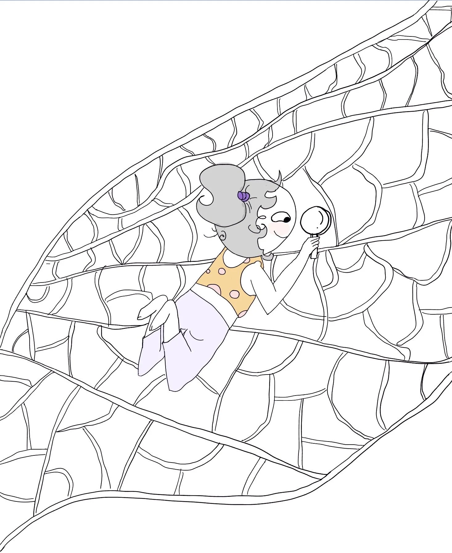 Yogini on dragonfly wing