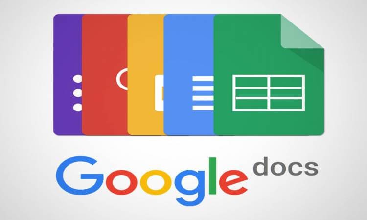 Google Docs logo utilized by Present and Future Bookkeeping Solutions for collaborative document management and Merchant Cash Advance client communication