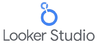 Looker Studio data visualization logo used by Present and Future Bookkeeping Solutions for reporting and analytics in Merchant Cash Advance bookkeeping