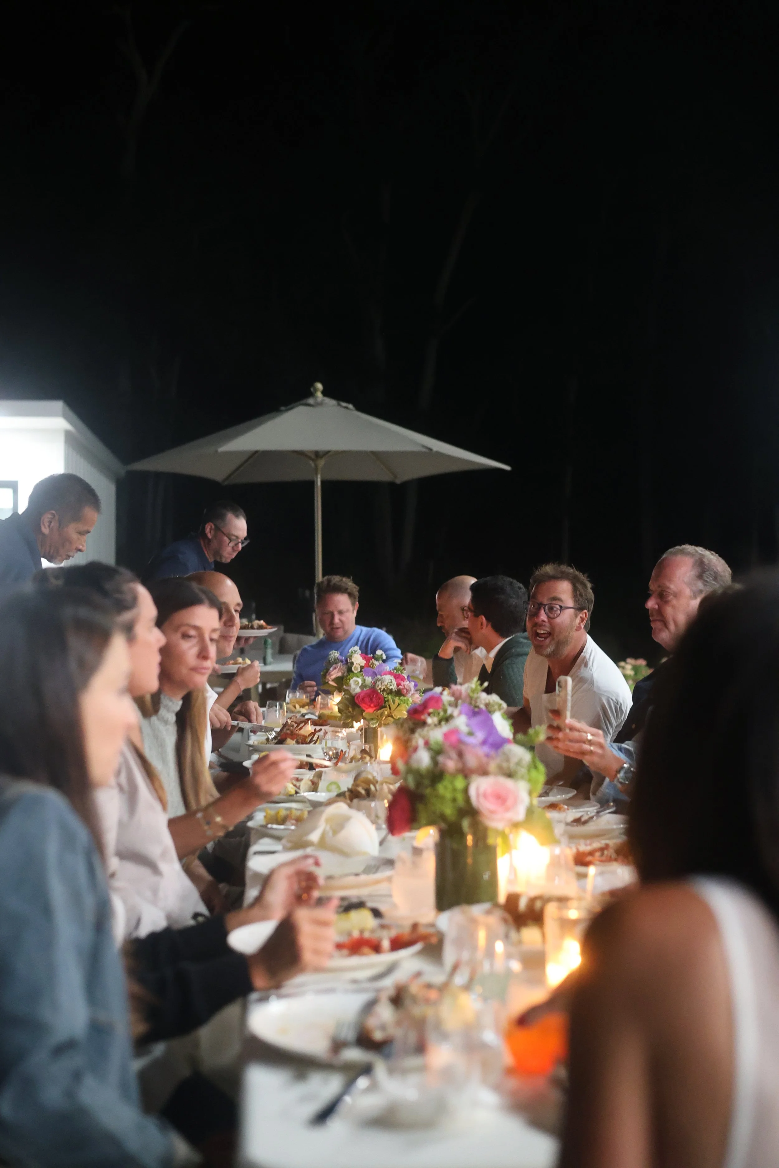 Family style catering spread for large private events Long Island