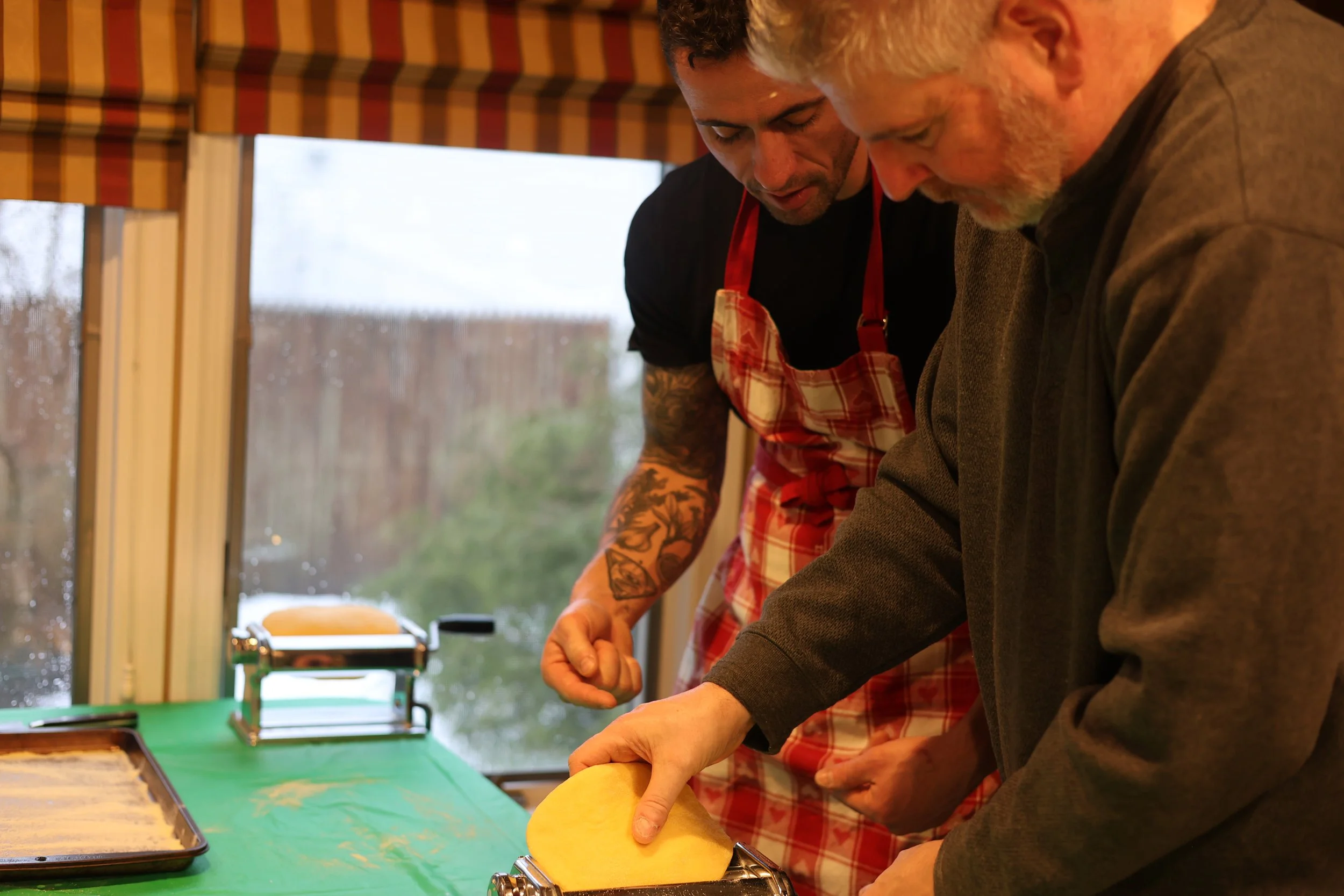 Family pasta class