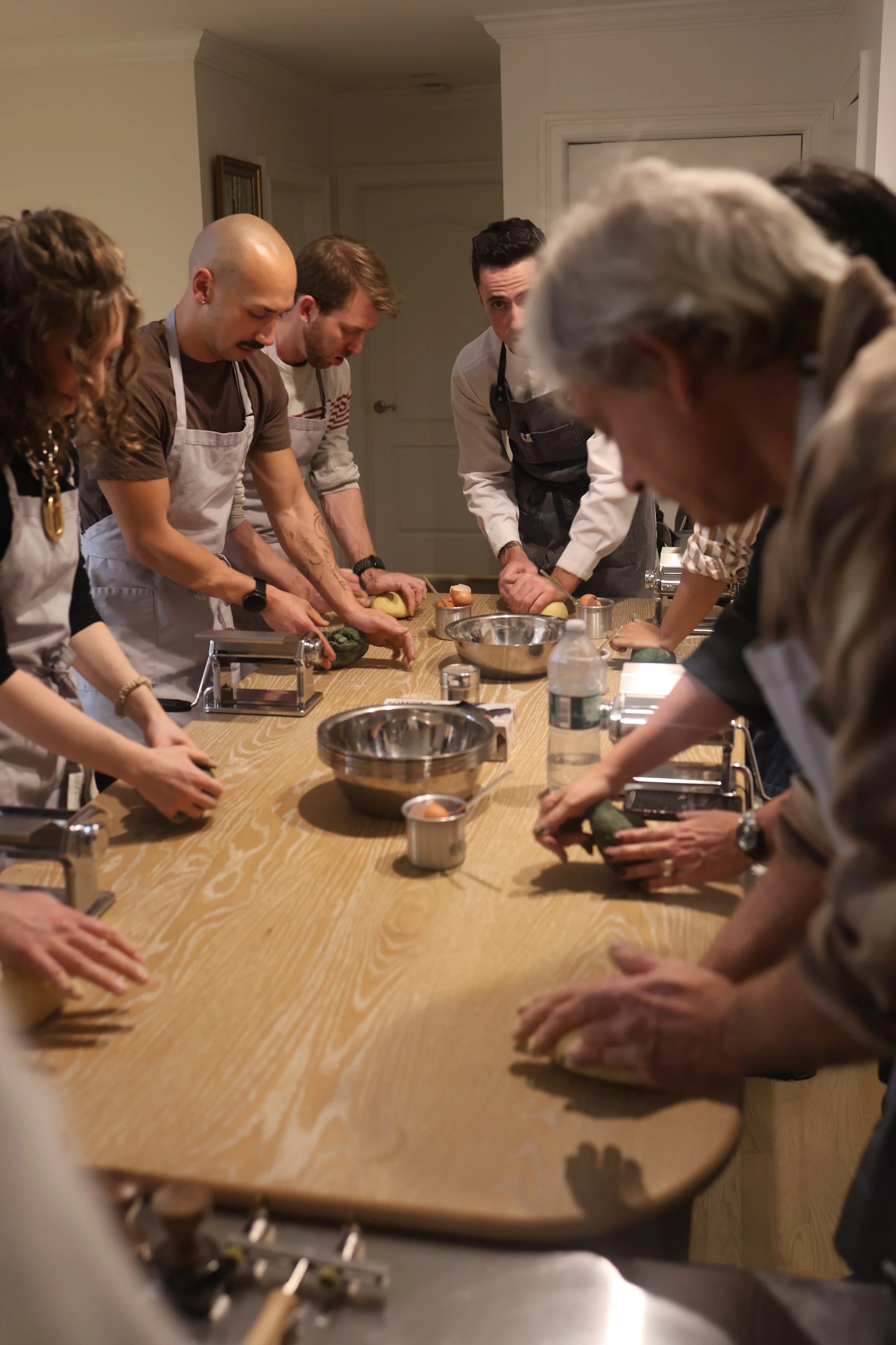 At-home private pasta cooking class Long Island
