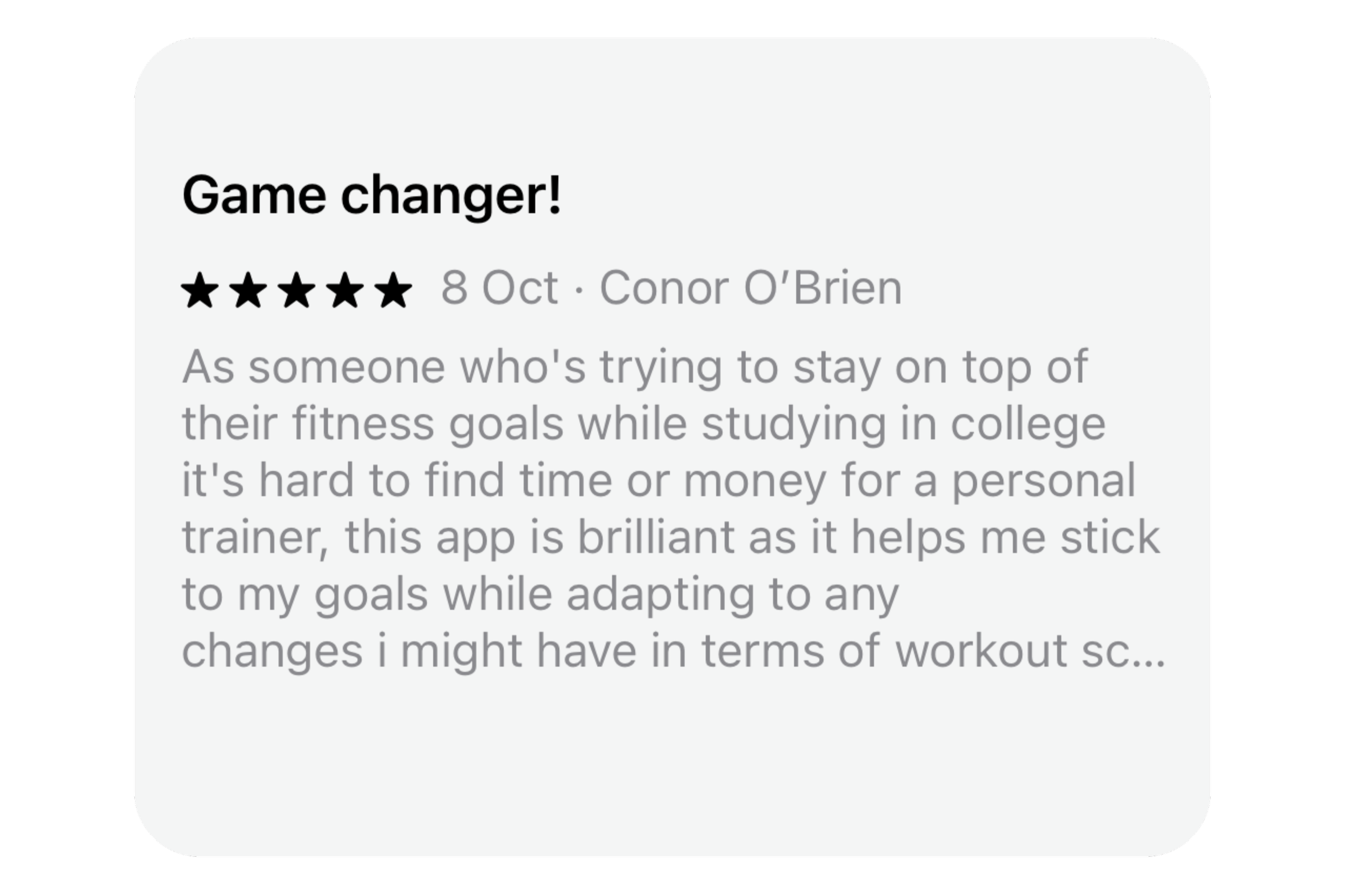 Game changer — five star review
