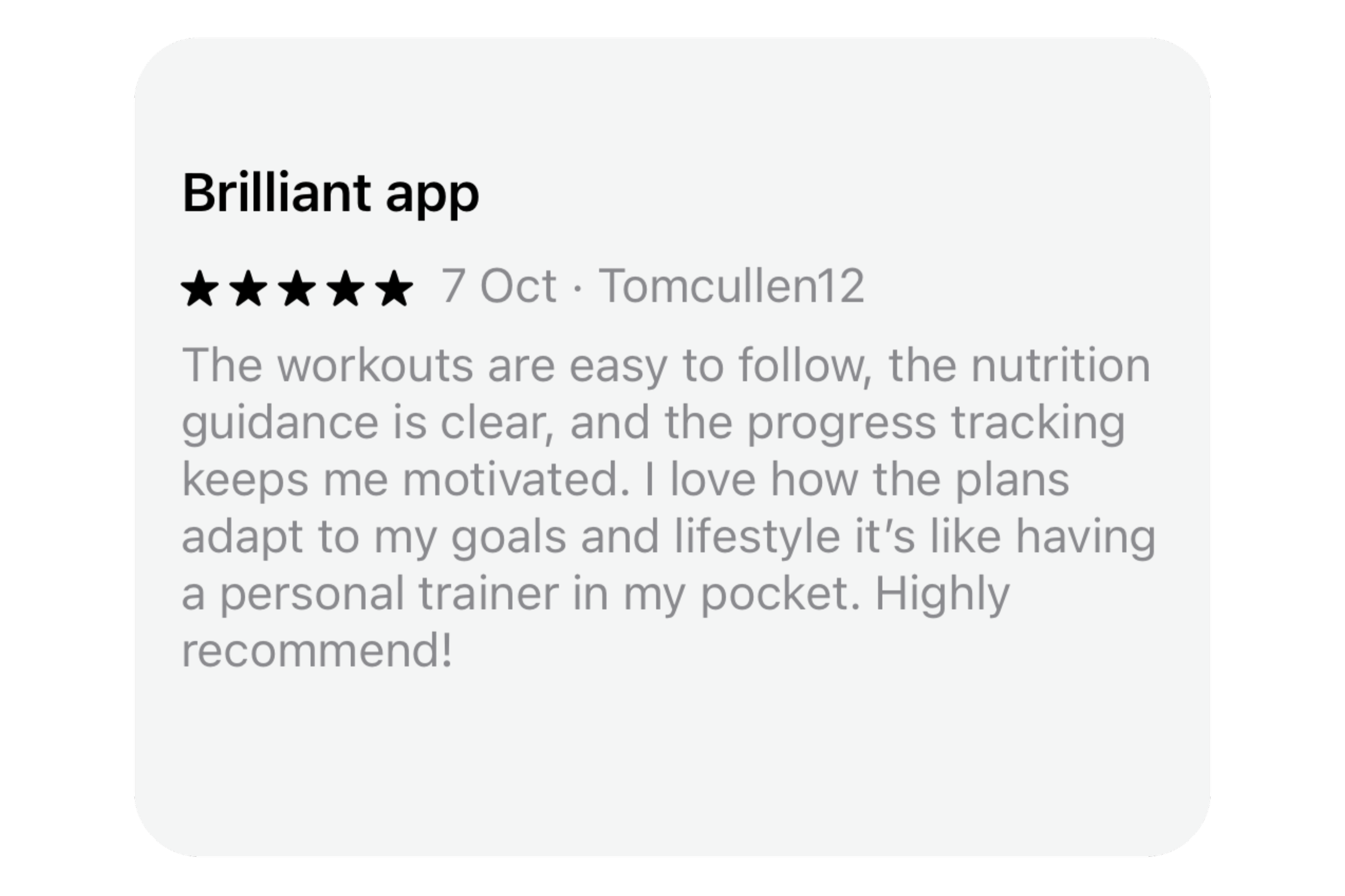 Brilliant app — five star review