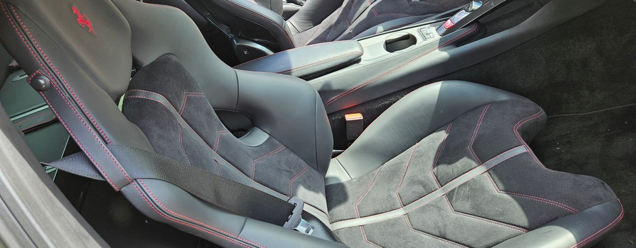 Lamborghini interior detailed by Brandon Detail Doctor