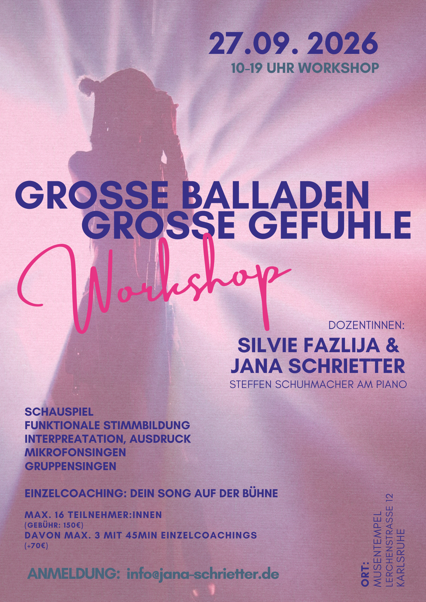 Gro&szlig;e Balladen, Gro&szlig;e Gef&uuml;hle &ndash; Workshop 27.09.2026