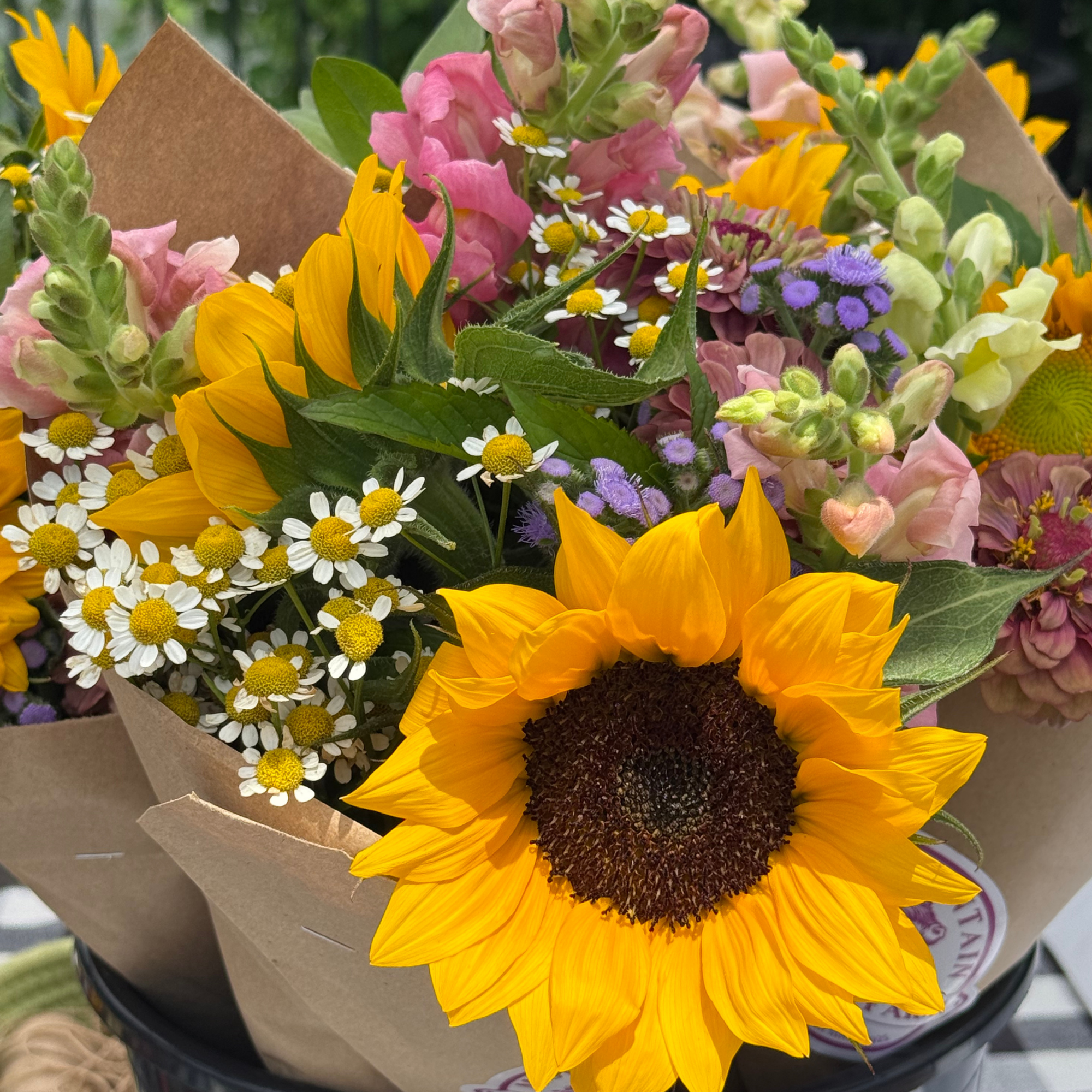 Fresh seasonal bouquet from Muddy Mountain Flower Farm
