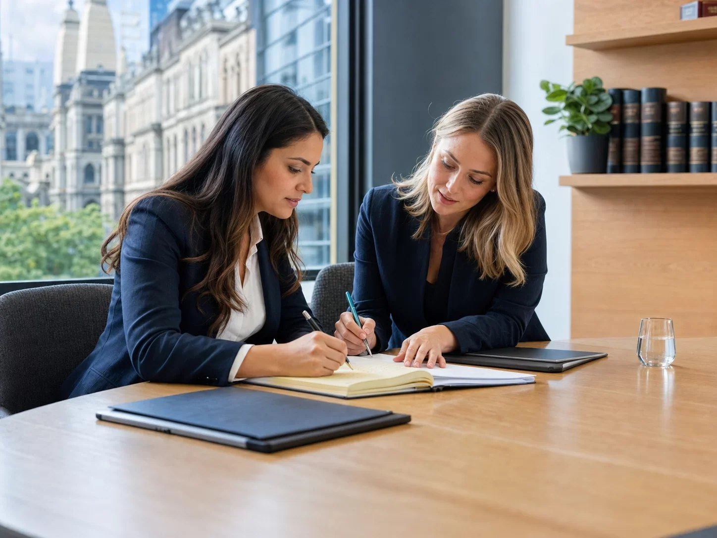 International law students studying together in Melbourne