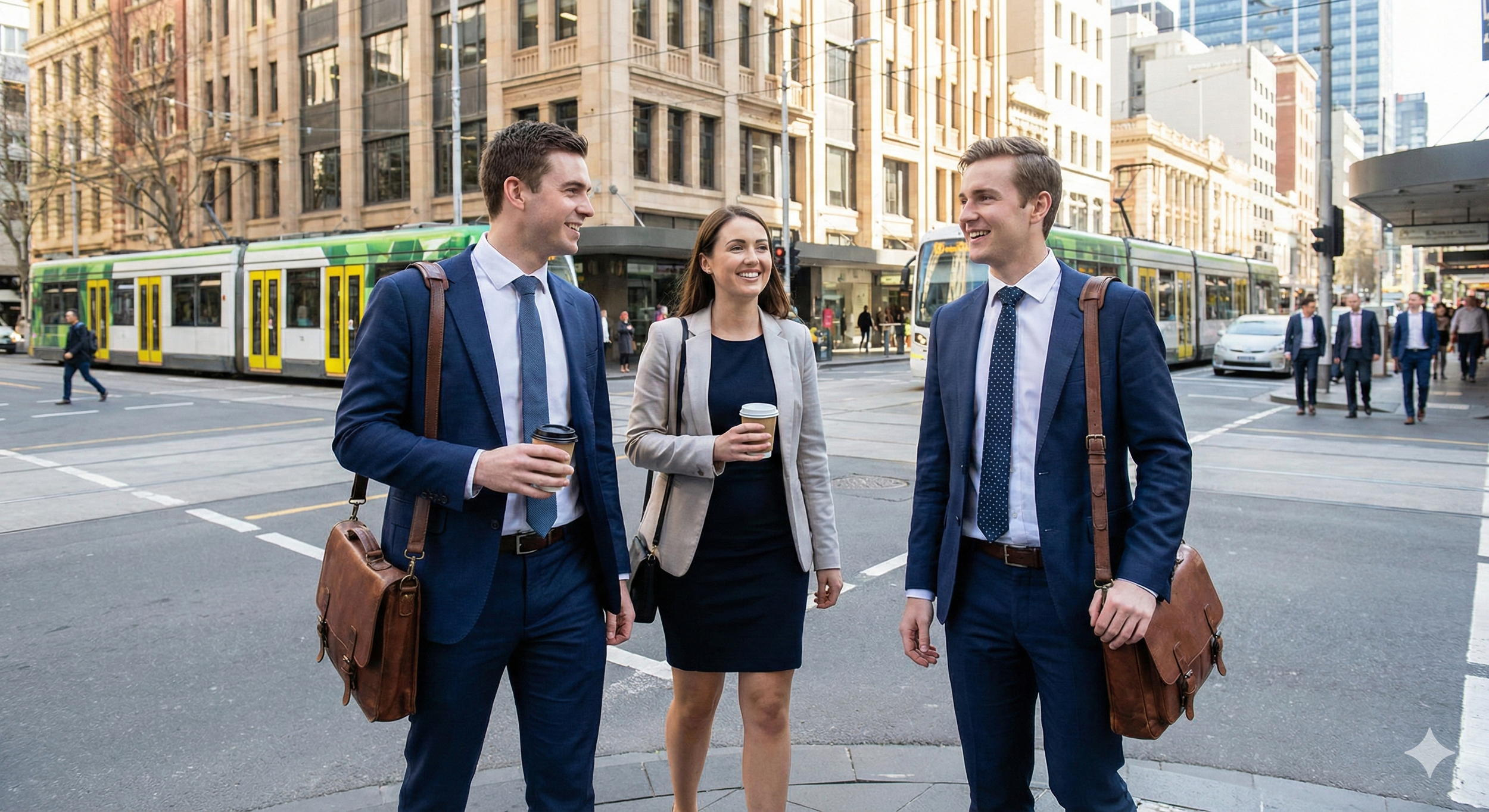Law students in Brisbane CBD