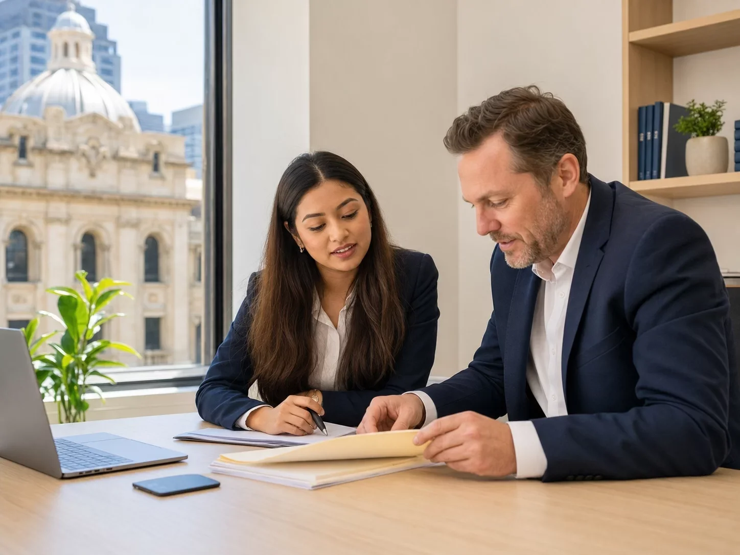 International law students studying together in Sydney