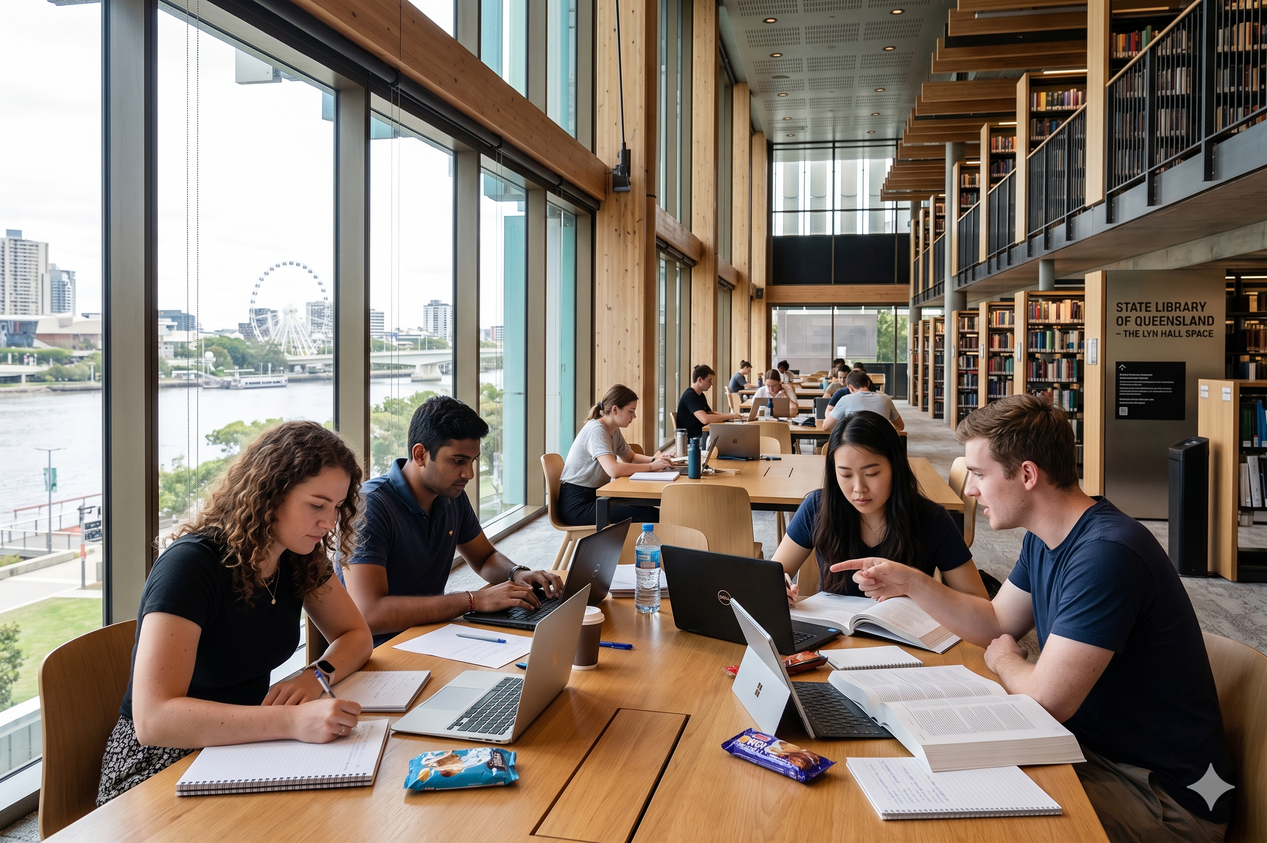 Queensland law students studying online PLT coursework from home