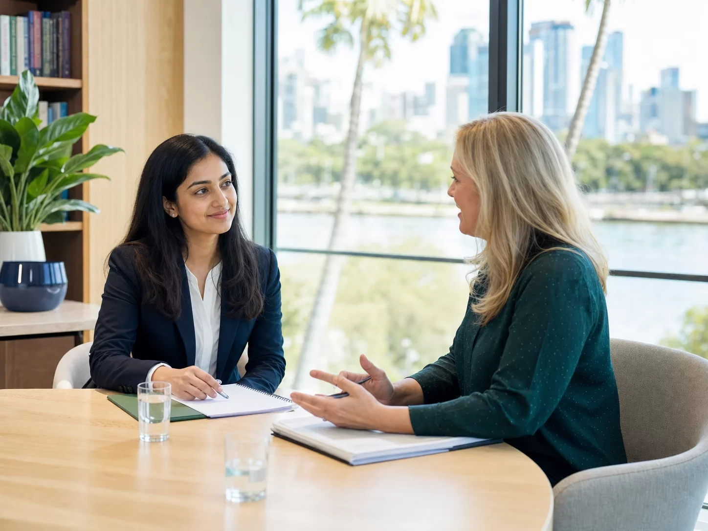 International law students studying together in Brisbane
