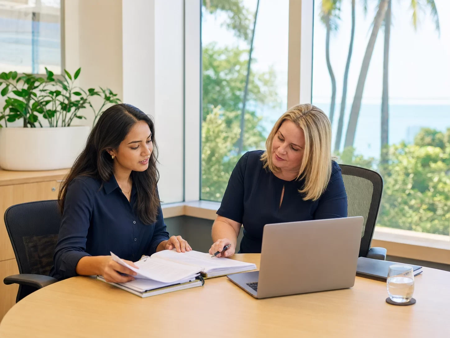 International law students studying together in Darwin